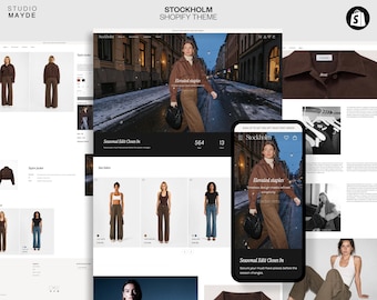 Shopify Template | Fashion Shopify Theme | Shopify Website | Editorial Shopify Template | Shopify Design | Modern Shopify Theme