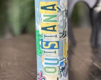 20 oz Louisiana Skinny Tumbler, Nola, Louisiana Culture, New Orleans