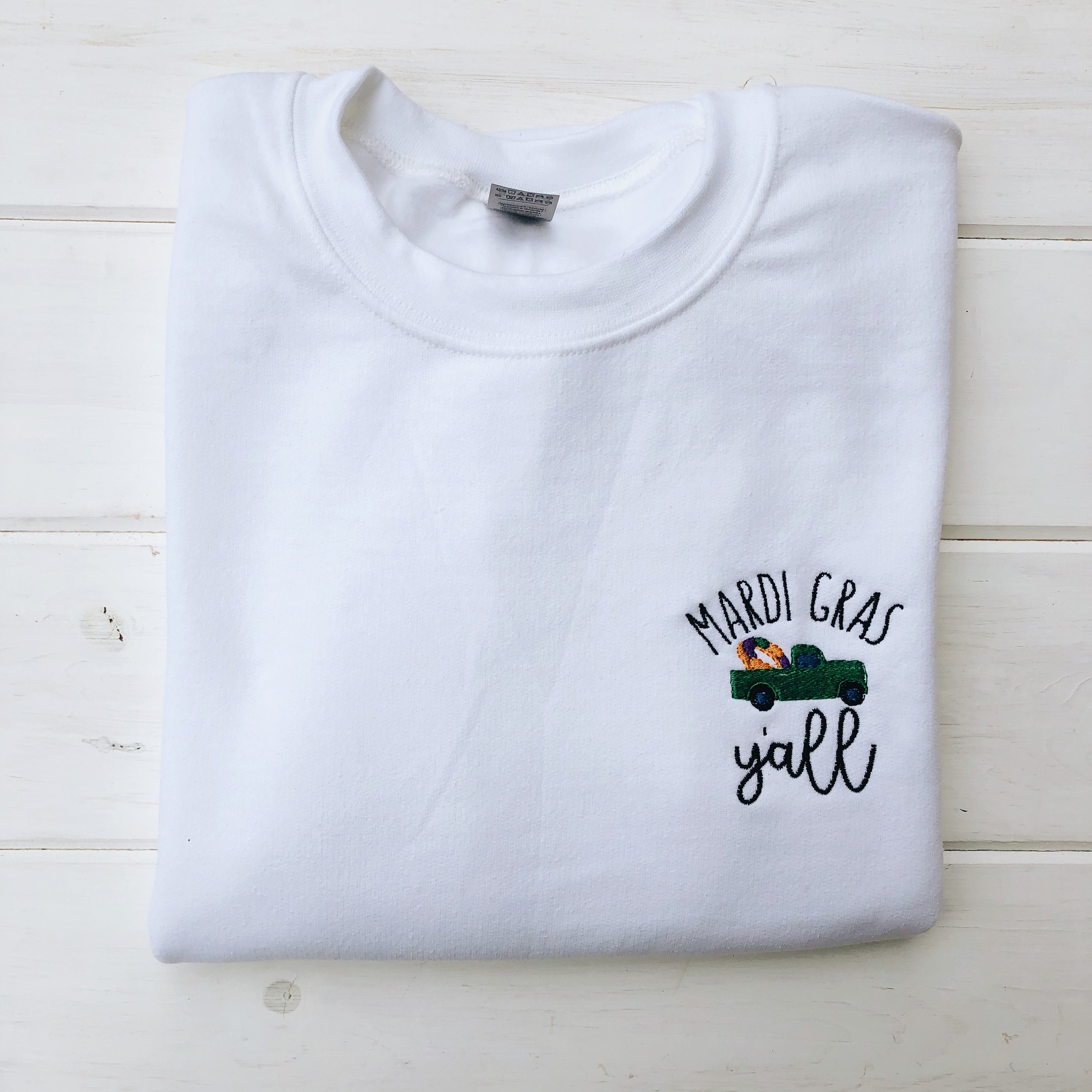 mardi gras sweatshirt etsy