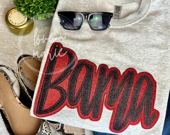 Custom Glitter Applique Team Sweatshirt: Embroidered School Spirit