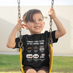 Splintery -I like Trains- Customizable Fun Toddler Short Sleeve Tshirt autism hyperlexia adhd special interest apparel little kids
