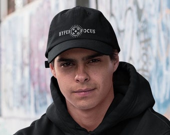 Splintery Hyper Focus embroidered hat adhd neurodivergent autism acceptance cap fun quirk special interest attention spectrum gift spring