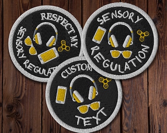 Autism Acceptance,Custom Iron On Patch, Mental Health Embroidery, Neurodiversity Awareness Sew on Patch, Autistic Backpack Patches ADHD gift