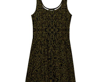 Splintery Molecules Skater Dress , chemistry , science, love, chemical flirty dress, summer spring apparel