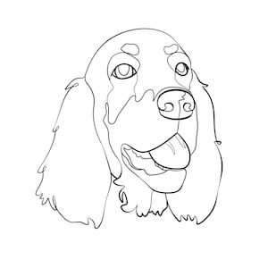 Custom PET LINEWORK PORTRAIT