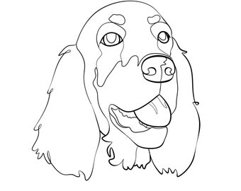 AANGEPASTE PET-LIJNWERKPORTRET