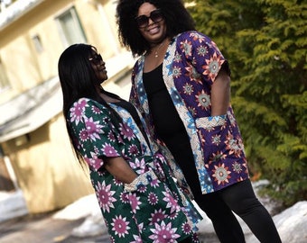 Ankara kimono jacket, Kimono jacket