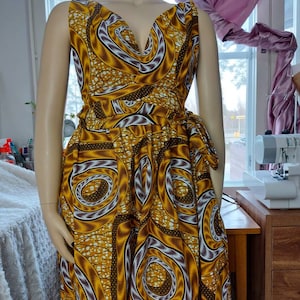 Ankara infinity dress, Olivia infinity dress, Ankara maxi infinity dress