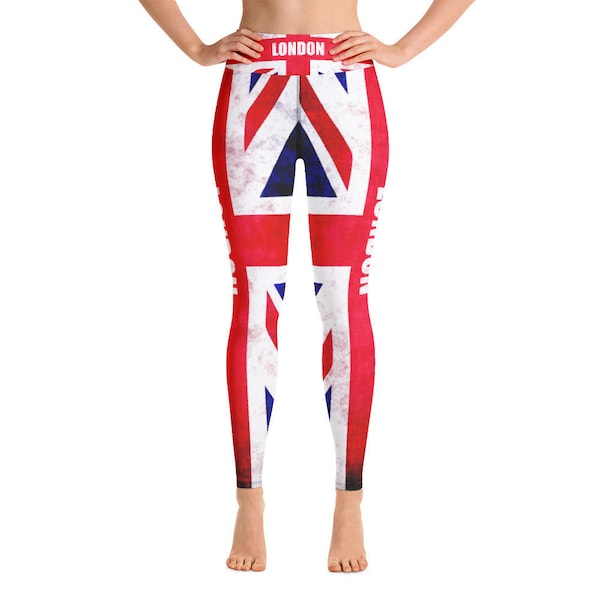 UK Flag Women Leggings, Yoga, Ladies, Gift, English, British, Design, Hockey, Ski, Japan, Fitness, Jogging, Football, Snowboard, European.