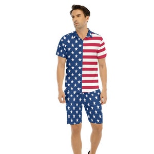 American Men&#39;s Shirt, Shorts, Suit, USA, Design, Gifts, Teens, United States, America, Patriotic, Outfit