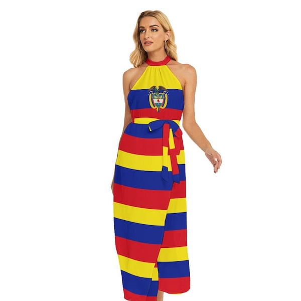 Vestido Colombiano, Verano Ligero, Playa, Fiestas, Vestidos, Colombia, Bandera, Mujeres, Damas, Adolescentes, Niñas, Regalos, Bandera Colombiana, Merch,