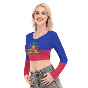 Haiti Shirt, Haitian, Women, Teens, Gifts, Haiti Flag, Print, Design, Haitian Flag.