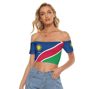 Camiseta de mujer de Namibia, Namibia, bandera, mujeres, damas, adolescentes, niñas, regalos, africano, diseño, Windhoek, fútbol, fútbol, camiseta, África.