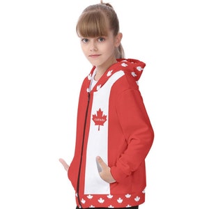 Canada Kid&#39;s Hoodie, Unisex, Girls, Boys, Teens, Gifts, Canadian.