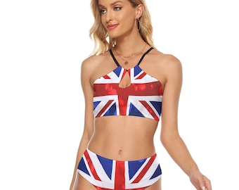 Union Jack Women&#39;s Swimsuit, Ladies, Teens, Women, Gifts, UK, England, English, United Kingdom.