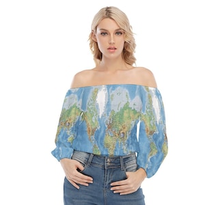 Top, gonna, tailleur, paesi, mappa, arte, design, da donna, per la Giornata della Terra, regali, mappe, stampa, Terra, nazioni, cartografia.