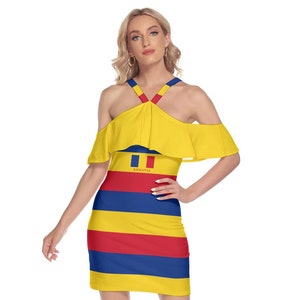 Romania Dress, Women, Ladies, Teens, Gifts, Romanian, Design, Print.