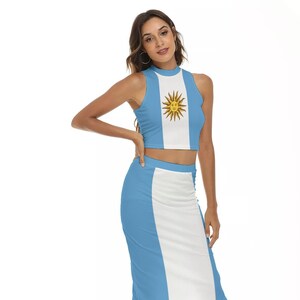 Argentina Shirt, Skirt, Suit, Argentinian, Flag, Gifts, Women, Ladies, Teen, Girls, Argentina Flag, Print, Outfit, Argentina Flag.