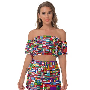 All Flags Shirt, Shorts, Suit, World Flags, Design, Gifts, All Nations, All Countries Flags.