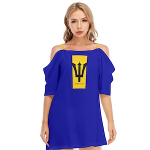 Barbados Dress, For, Women, Ladies, Teens, Gifts, Barbados, Print.