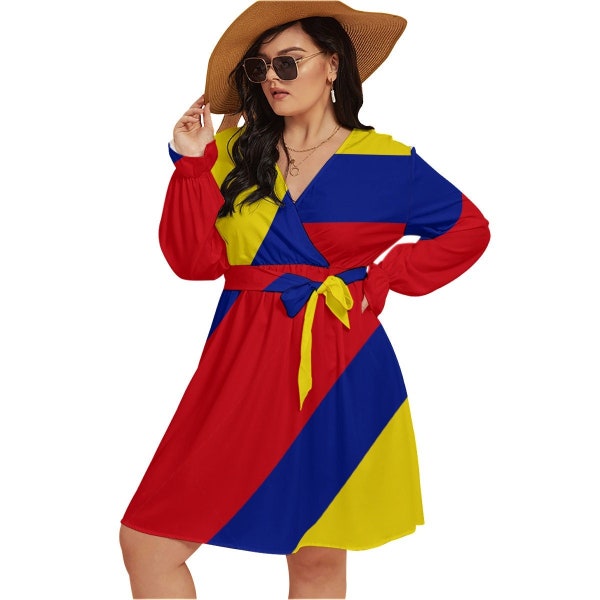 Bandera Colombiana Vestido Mujer, (talla grande), Bandera Colombia, Diseño, Damas, Adolescentes, Niñas, Regalos, Accesorios, Fútbol, Fútbol, Merch.