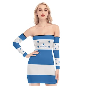 Honduras Dress, Honduran, Women, Ladies, Teens, Gifts, Design, Honduras Flag, Outfit, Honduran Flag.