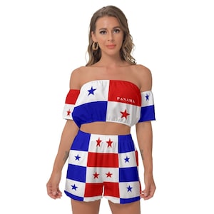 Panama Shirt, Shorts, Suit, Panamanian, Flag, Women, Ladies, Teens, Girls, Panama Flag, Print, Design, Gifts, Costume, Panamanian Flag