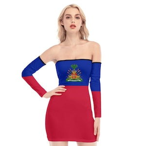 Haiti Dress, Haiti, Arm Sleeves, Women, Ladies, Teens, Gifts, Design.