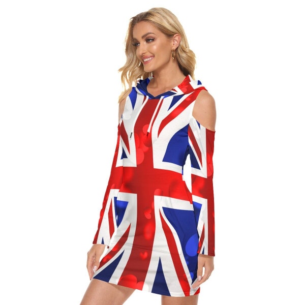 Robe Union Jack, anglais, drapeau, design, Angleterre, femmes, dames, adolescents, filles, Royaume-Uni, cadeaux, drapeau britannique, Royaume-Uni, drapeau anglais, costume.