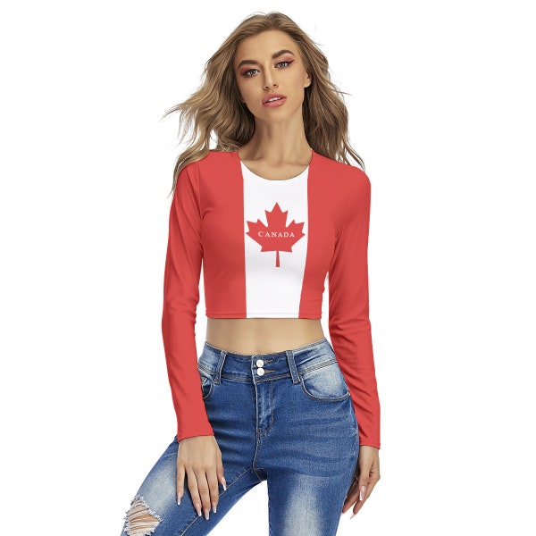 Canada Shirt, Canada Flag, Women, Ladies, Canadian Flag, Print, Canada Flag.