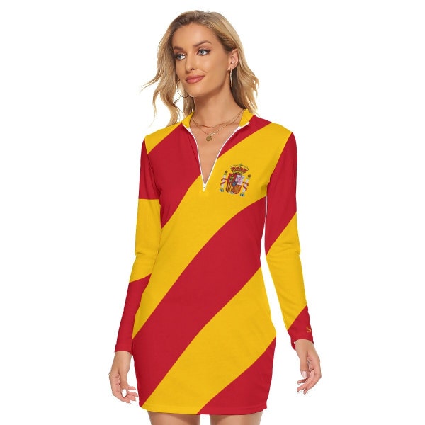 Bandiera spagnola Abito da donna, Bandiera della Spagna, Donne, Ragazzi, Ragazze, Regali, Design, Calcio, Calcio, Madrid, Barcellona, Siviglia, Costa del Sol.