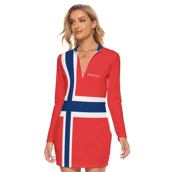 Drapeau norvégien Robe femme, Drapeau norvégien, Dames, Ados, Filles, Cadeaux, Design, Football, Football, Oslo, Bergen, Hockey, Ciel, Nordique, Mode