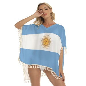 Argentina Shawl, Argentinian, Flag, Design, Gifts, Women, Ladies, Teens, Girls, Argentinian Flag, Outfit, Argentina, Flag, Costume, Suit.