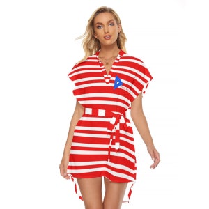 Puerto Rico Dress, With Belt, Women, Ladies, Teens, Gifts, Puerto Rican, Design.