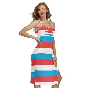 Luxembourg Women&#39;s Dress, Ladies, Teens, Gifts, Luxembourg Flag, Design