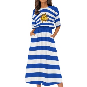Uruguay Dress, Uruguayan, Women, Ladies, Teens, Gifts, Fashion.