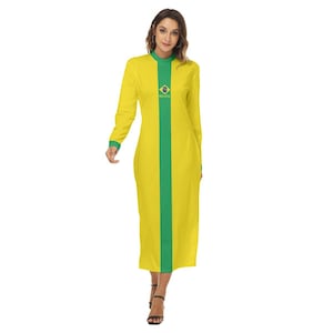 Brazil Dress, Women, Ladies, Teens, Brazilian, Gifts, Samba, Carnival, Copa Cabana.