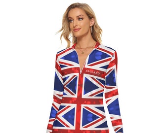 union jack skater dress Union Jack Rock N Roll Heart Exclusive Custom made Skater Style Dress