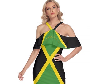 Jamaican Flag Dress, Jamaica Flag, Women, Ladies, Teens, Gifts.