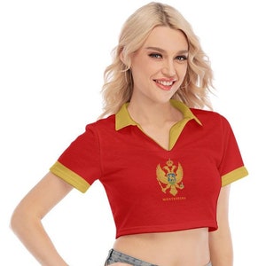 Montenegro Women&#39;s Shirt, Stylish, Montenegro flag, Ladies, Teens, Gifts.