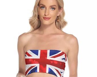 Union Jack Top, British, England, Women, Ladies, Teens, Gifts, English, United Kingdom.