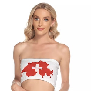 Swiss Top, Swiss Flag, Switzerland Flag, Gifts, Print, Switzerland.