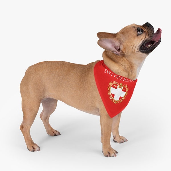 Swiss Pet Bandana, Suisse, Drapeau, Chiot, Vêtements, Vêtements, Filles, Garçons, Femme, Petit Chien, Moyen, Grand, Grand, Été, Large, Chat, Chiens