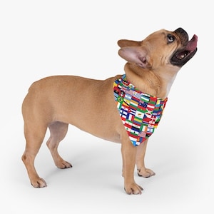 Alle Flaggen Pet Bandana, Muster, Welpen, Kleidung, Kleidung, Mädchen, Jungen, Weiblich, Kleiner Hund, Medium, Groß, Groß, Sommer, Breit, Karte, Katze, Hunde