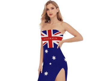 Australian Flag Women's Dress, Australia Flag, Aussie, Gifts, Design, Ladies, Teens, Girls, Sidney, Melbourne, Football, Soccer, Bondi Beach