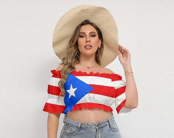 Puerto Rican Women's Shirt, Puerto Rico, Flag, Design, Ladies, Teens, Girls, Adults, Gifts, Apparel, National Flag, Puerto Rico, Merch.