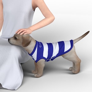Greek Flag Dog&#39;s Top, Greece Flag, Small, Pets Collar, Puppy, Clothes, Dog, Cat, Medium, Big.