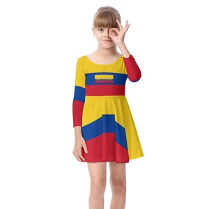 Ecuador Girls Dress, Ecuador Flag, Kids, Teens, Gifts, Design, Ecuadorian, Fashion.