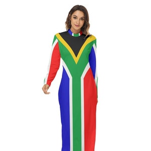 South Africa Dress, Women, Ladies, Teens, Girls, South African, Gifts, South Africa Flag, Design, Print, South African Flag.