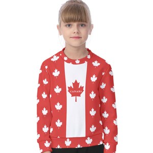 Canada Kid&#39;s Sweatshirt, Unisex, Teens, Kids, Boys, Girls, Gifts, Canadian, Design.